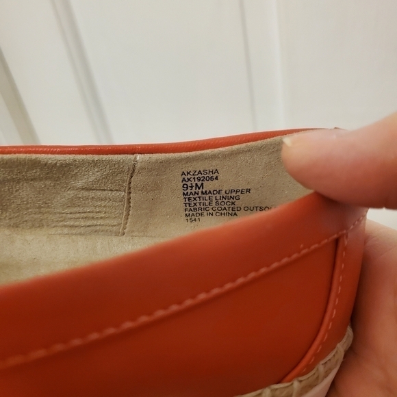 Anne Klein Salmon in Color Espadrille Shoes Size 9.5, Classic, Preppy - Picture 3 of 8